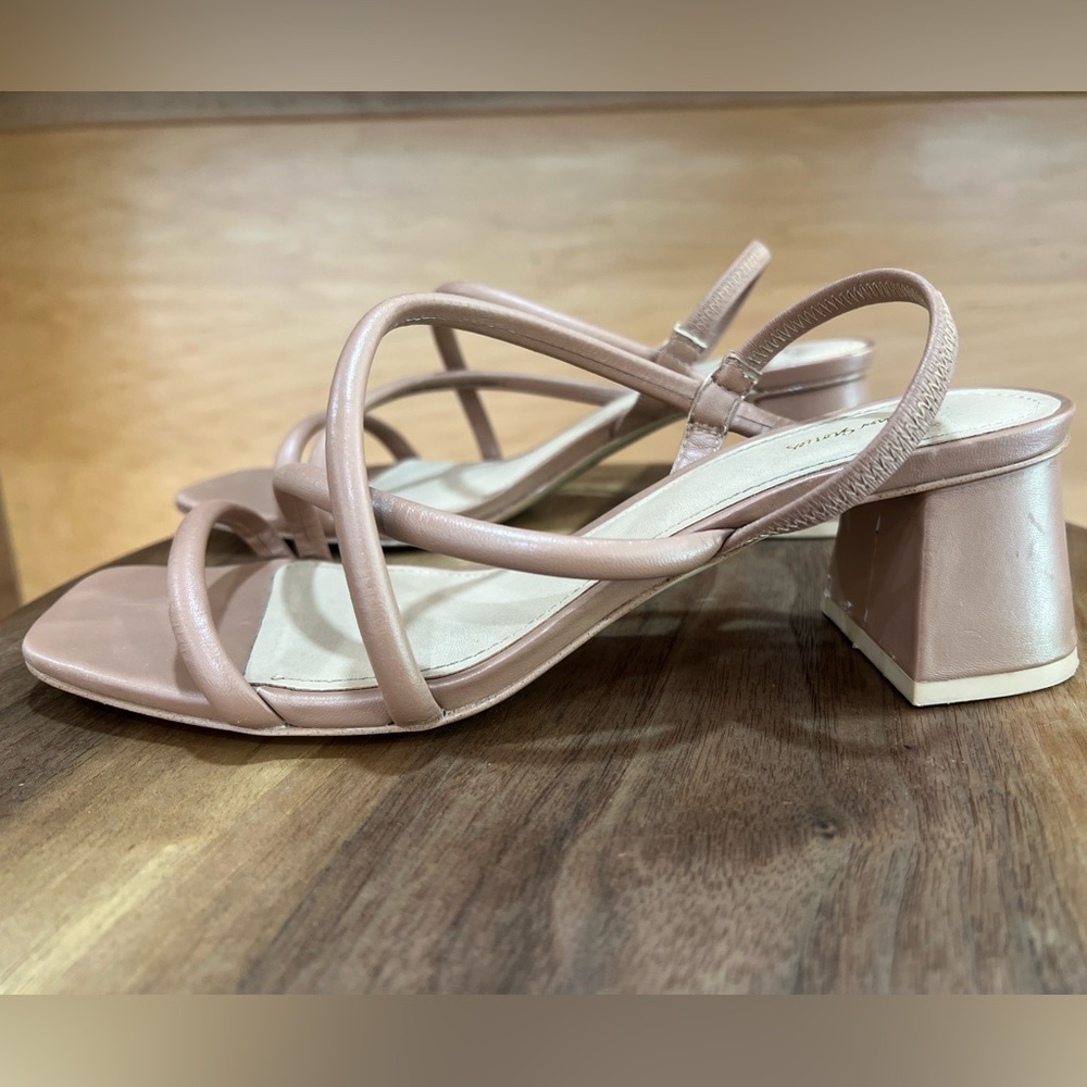 & Other Stories Tan Strappy Heels - Picture 4 of 8